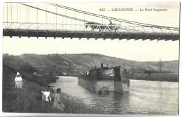 JAULGONNE - Le Pont Suspendu - PENICHE - Otros & Sin Clasificación