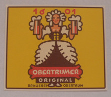 ETIQUETTE BIERE OBERTRUMER ORIGINAL - THEME FEMME - NEUVE - Birra