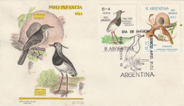 Argentinië 1966, FDC Unused, Birds, Children Help - FDC