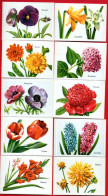 Lot De 16 Chromos Bon-points : Fleurs Diverses...dahlias, Soucis, Pétunias, Roses, Capucines, Pivoines, Anémones.... - Otros & Sin Clasificación