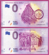 0-Euro LEAZ 2019-1 + 2 SANTAPARK ARCTIC WORLD - ARCTIC CIRCLE ROVANIEMI FINLAND SATZ KPL. - Prove Private