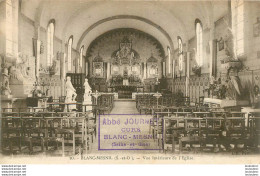 LE BLANC MESNIL VUE INTERIEURE EGLISE ET CACHET ABBE JOURNET CURE ECRITE PAR LUI MEME - Le Blanc-Mesnil