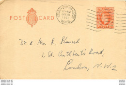 ENTIER POSTAL STRATFORD 1941 - Brieven En Documenten