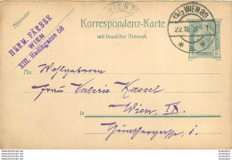 ENTIER POSTAL AUTRICHE 1905 WIEN - Brieven En Documenten
