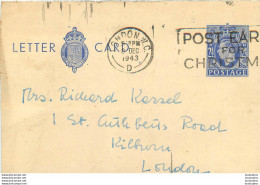 ENTIER POSTAL LONDON 1953 - Altri & Non Classificati