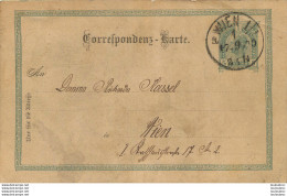 ENTIER POSTAL AUTRICHE 1900 VINDOBONA VIENNE - Lettres & Documents