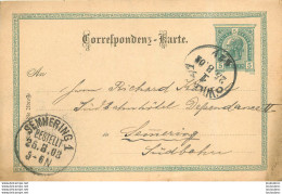 ENTIER POSTAL 1903 AUTRICHE WIEN - Brieven En Documenten