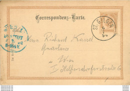 ENTIER POSTAL AUTRICHE 1896 SANKT GILGEN - Briefe U. Dokumente