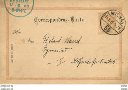 ENTIER POSTAL AUTRICHE 1896 VINDOBONA VIENNE - Brieven En Documenten