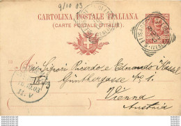 ENTIER POSTAL 1903 ITALIE T2 - Altri & Non Classificati