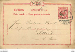 ENTIER POSTAL 1899 FRANKFURT REICHSPOST POSTKARTE - Brieven En Documenten