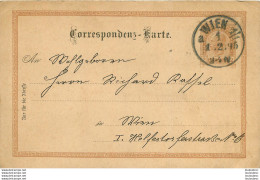ENTIER POSTAL  1894 AUTRICHE WIEN - Briefe U. Dokumente