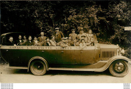 CARTE PHOTO AUTOCAR AUTOBUS LOURDES GARAGE L. BOURIETTE - Busse & Reisebusse