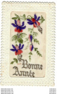 CARTE BRODEE EDITION J.S.  BONNE ANNEE - Brodées