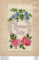 CARTE BRODEE BONNE FETE - Embroidered