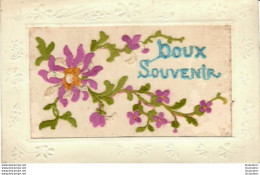 CARTE BRODEE DOUX SOUVENIR - Embroidered