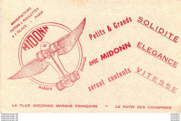 BUVARD MIDONN MANUFACTURE PATINS A ROULETTES ET A GLACE - Autres & Non Classés