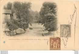 ALLEVARD LES BAINS LA CASCADE DU PARC SUR LE BREDA  EDIT ND VOYAGEE EN 1900 - Allevard