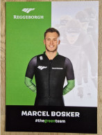 Card Marcel Bosker - Team Reggeborgh - 2023-2024 - Ice Speed Skating Eisschnelllauf Patinage De Vitesse Schaatsen - Deportes De Invierno