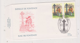 FDC 1136 COB 2600 La Bataille De Fontenoy Oblitération Bureau Tempraire à L'étranger Maastricht - 1991-2000