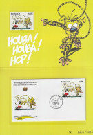 Monaco Personnage De Bande Dessinée Marsupilami Et Sa Famille N°2921 Neuf ** + 1er Jour Tirage N°1689/5000 - Storia Postale