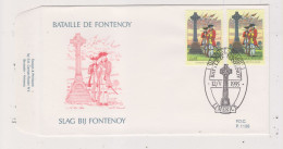 FDC 1136 COB 2600 La Bataille De Fontenoy Oblitération Bureau Tempraire à L'étranger Limerick (Irlande) - 1991-2000