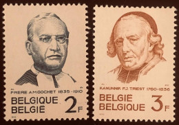 Belgique  Belgien 1962 Y&T 1214 A 1215 - Michel 1274 A 1275  - Frère Gochet Et Chanoine Triest - Nuevos