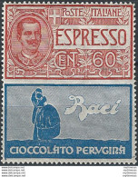 1925 Italia Pubblicitari 60c. Perugina Bc MNH Sassone N. 21 - Altri & Non Classificati