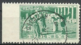 Turkey; 1957 Kermis Of Pergamus 40 K. ERROR "Imperf. Edge" - Usados