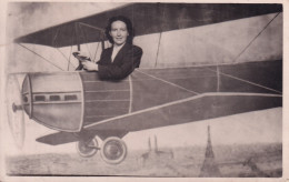 AVIATION(CARTE PHOTO) FEMME - Aviación