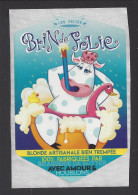 Etiquette De Bière Bien Trempée  -  Brin De Folie  -   Brasserie De Sutter à Gisors (27) -  Thème Vache - Birra