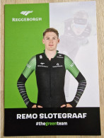 Card Remo Slotegraaf - Team Reggeborgh - 2023-2024 - Ice Speed Skating Eisschnelllauf Patinage De Vitesse Schaatsen - Sport Invernali