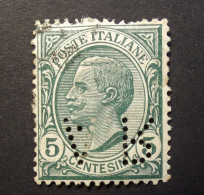 Italia - Italy - 1906 -  Perfin - Lochung -  A R -  A.Rejna - Milano  -  Cancelled - Oblitérés