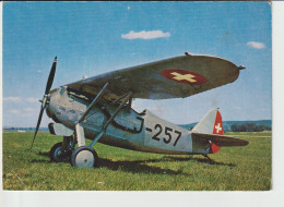 Vintage Pc Swiss Dewoitine D-27 Aircraft - 1919-1938: Fra Le Due Guerre