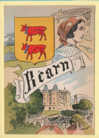 Province : LE BEARN / Blason / Costume / Folklore / Illustrateur (voir Scan Recto/verso) - Aquitaine