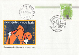 SCOUT SLOVENIA 2009 - POSTCARD NEW DAY, NEW CHALLENGE. SPECIAL CANCEL MURSKA SOBOTA - Slowenien