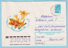 USSR 1979.0228. Daylilies (Homerocallis). Prestamped Cover, Used - 1970-79