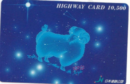 Japan Prepaid Highway Card 10500 - Zodiac  Goat - Japón