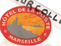 MARSEILLE .  HOTEL DE LA POSTE - Etiketten Van Hotels