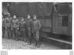 SECONDE GUERRE SOLDATS DE LA WEHRMACHT DEVANT UN CAMION PHOTO ORIGINALE 8.50 X 6 CM  L1 - War, Military