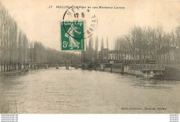 MELUN LE PONT ET LES BATEAUX LAVOIR - Melun