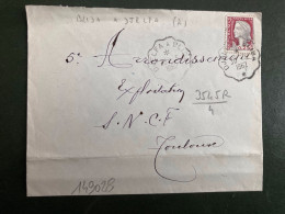 LETTRE TP M DE DECARIS 0,25 OBL CONVOYEUR 30-5 1962 DJELFA A BLIDA - Bahnpost