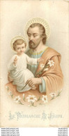 IMAGE RELIGIEUSE  LE PATRIARCHE SAINT JOSEPH  12.50 X 7 CM - Santini