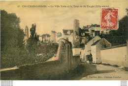 CHATEAU LANDON LA VILLE FORTE ET LA TOUR DE ST  THUGAL  TOILEE COULEUR EDITION CAILLAT - Chateau Landon