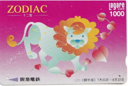 Japan Prepaid Lagare Card 1000 - Zodiac Lion Leo - Japón
