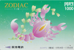 Japan Prepaid Lagare Card 1000 - Zodiac Scorpio - Japon