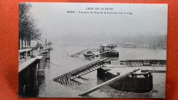 CPA (75) Crue De La Seine.1910. Vue Prise Du Pont De La Concorde Sous La Neige.   (7A.660)d696 - Überschwemmung 1910