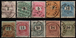 HONGRIE 1898-9 O DENT 12x11.5 - Gebruikt