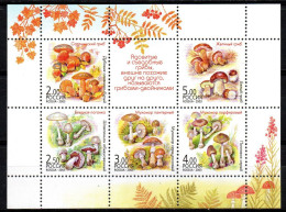 Russland 2003 - Mi.Nr. Block 61 - Postfrisch MNH - Pilze Mushrooms - Champignons