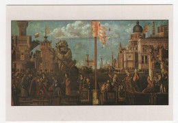 AK 210152 ART / PAINTING ... - Vittore Carpaccio - Begegnung Der Verlobten Und Einschiffung Der Pilger - Schilderijen